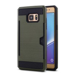 Galaxy Note FE / Note Fan Edition / Note 7 Credit Card Armor Case (Army Green)